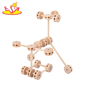 New design DIY Building Blocks for Children train imagination creation toy W03B123