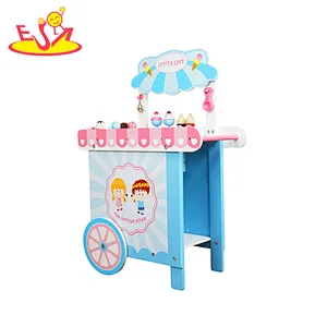 2022 Customize kids pretend play wooden ice cream playsets for sale W10A130