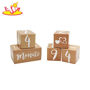Montessori home decor Holz ewige Schreibtisch Kalender Blöcke zum Verkauf W13A269
