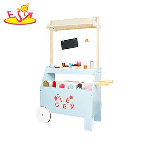 2022 New arrivals kids wooden ice cream shop toy set for pretend play W10A142