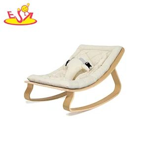 Customize comfortable wooden rocking chair for baby W08G334
