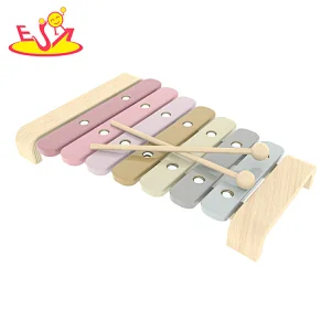 2022 Educational Musical Instruments Color Wooden Xylophone Toy with Child Safe Mallets W07C094B