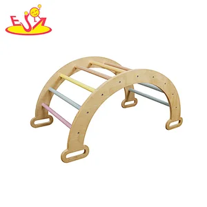 Premium quality wooden arch climbing frame for children W08K320