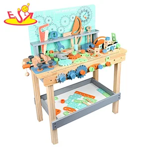 طاولة أدوات بتصميم جديد متعدد الوظائف طاولة أدوات تفكيك خشبية للتعليم المبكر للأطفال W03D194