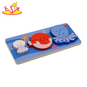 Kids early educational toys shape matching marine animal toys W13E115