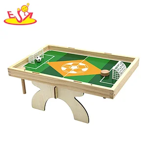 Funny 2 in 1 mini chess board wooden football table game for children W01A471