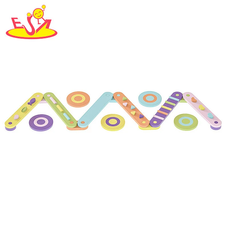 High Quality Fitness Sports Toy Wooden Balance Beam Set For Kids