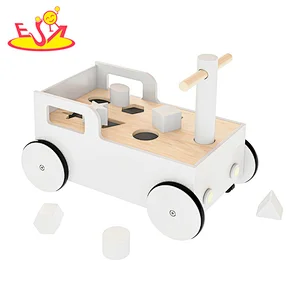 2 In 1 Shape Sorting Toy Mulfunctional Wooden Push Walker For Baby W16E208