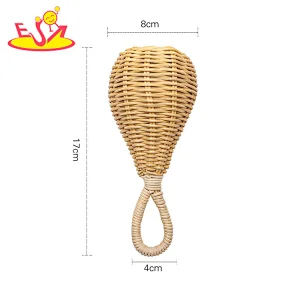 Hot Selling Educational Eco-friendly Handmade Rattan Rattle Toy For Baby W07I207