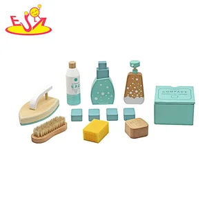 New Arrival Pretend Role Play Simulation Wooden Cleaning Toys Set For Kids W10D656