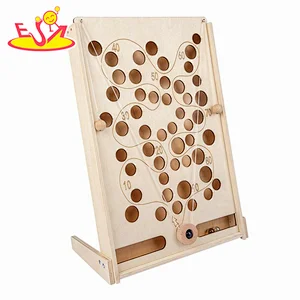 Hot Sale Educational Balance Board Game Wooden Maze Marble Run Toy For Kids W01A538