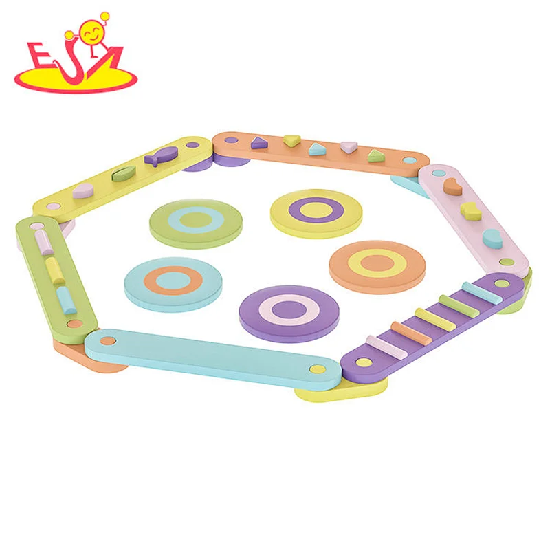 High Quality Fitness Sports Toy Wooden Balance Beam Set For Kids