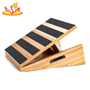 Portable Anti-Slip Stretch Wooden Incline Board Foot Calf Massage Stretching Tool W01F098