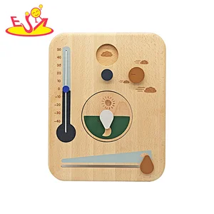 Montessori Cognition Toy Wooden Weather Forecast Calendar Board For Kids W09F035