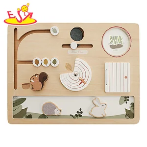 New Design Montessori Educational Wooden Forest Season Busy Board For Kids W12D533