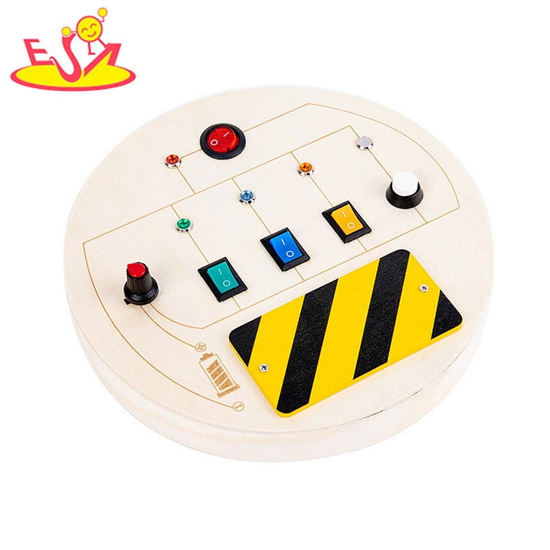Hot Sale Kids Activity Fidget Toys Wooden Busy Spelling Board With Led ...