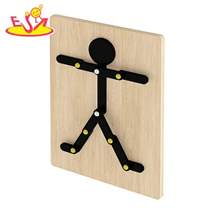 Montessori early learning wooden man jigsaw puzzle for 3Y+ W14D288