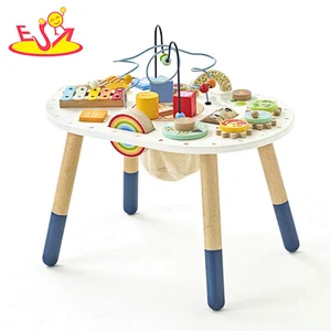 Montessori Sensory Educational Wooden Activity Learning Table For Kids W12D481
