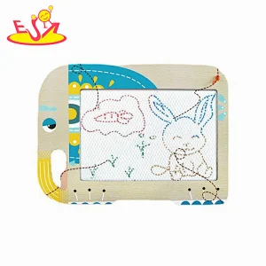 Educational Graffiti Toy Elephant Wooden Magnetic Drawing Board For Kids W12B245
