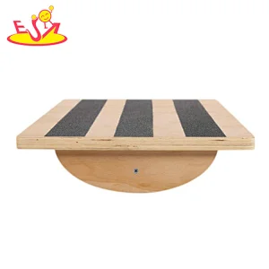 Multifunction Stretching Exercise Wooden Wobble Balance Board For Kids W01F081