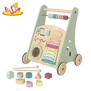 Customize Educational Toy Mulfunctional Wooden Activity Walker For Baby W08J001G
