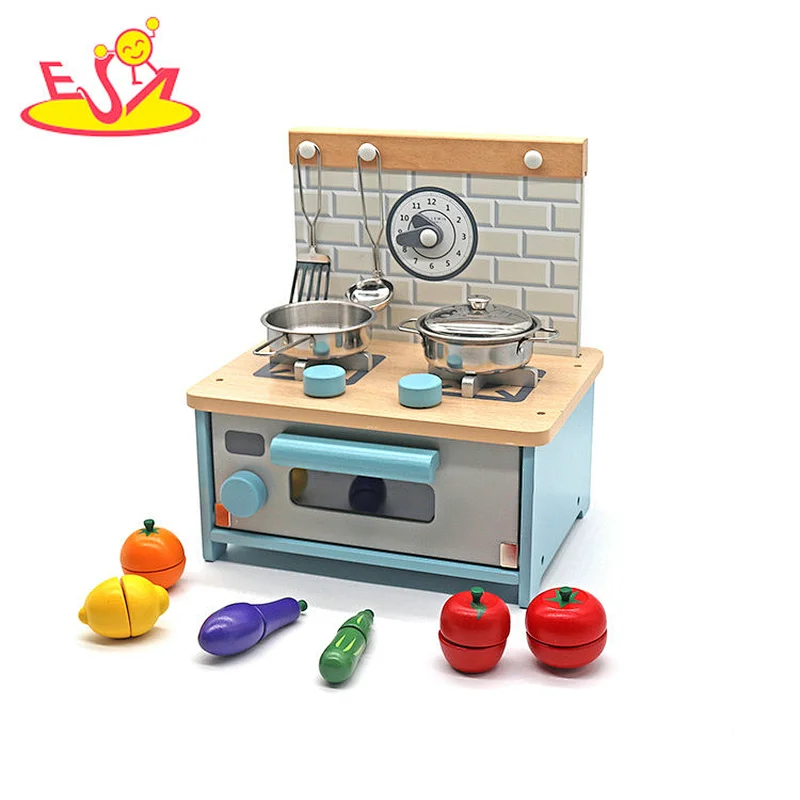 New Design Kids Kitchen Pretend Play Simulation Wooden Stove Toy With ...