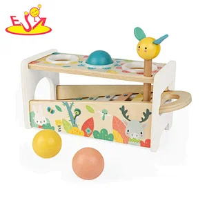 Early Educational Musical Hammer Ball Toy Wooden Pound Tap Bench For Kids W07A230