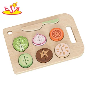 Creative Cooking Pretend Play Wooden Cutting Vegetable Board For Kids W14A354