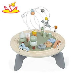 High Quality Early Educational Activity Toy Wooden Bead Maze Table For Kids W12D480
