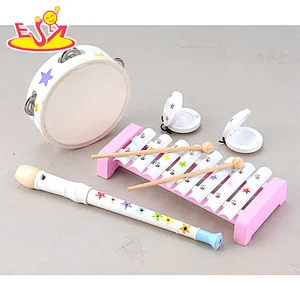 New Design Kids Educational Percussion Toys Wooden Musical Instrument Set W07A220