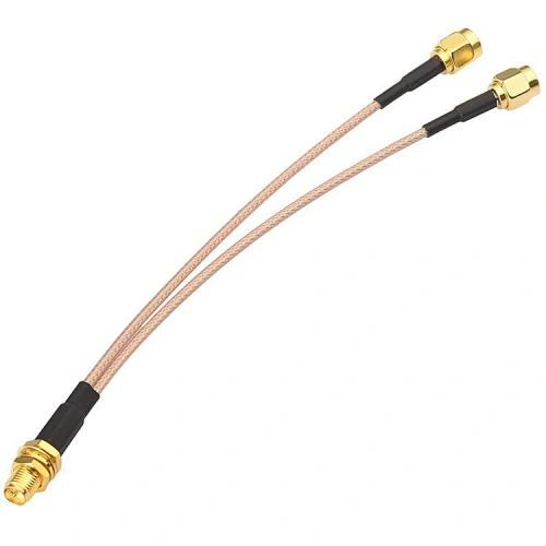 SMA Female to Dual SMA Male Cable SMA Connector Adapter Y Type RG316 Cable