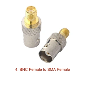 BNC to SMA RF Coaxial Adapter Male Female Coax BNC Plug to SMA Plug Converter Connector