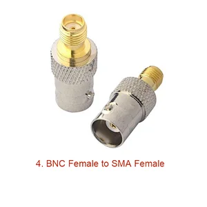 BNC to SMA RF Coaxial Adapter Male Female Coax BNC Plug to SMA Plug Converter Connector