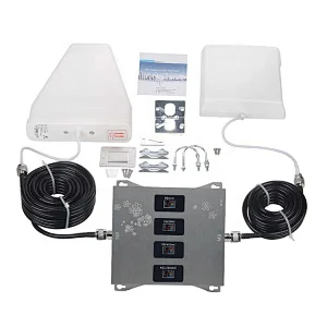Wireless 2G 3G 4G Amplifier Kit Four Band GSM900/DCS1800/WCDMA2100/LTE2600 Cellular Signal Repeater