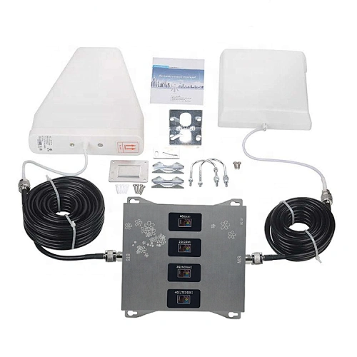 Wireless 2G 3G 4G Amplifier Kit Four Band GSM900/DCS1800/WCDMA2100/LTE2600 Cellular Signal Repeater