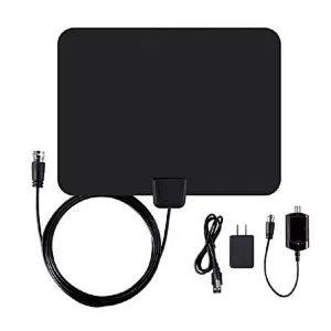 4K 25DB High Gain HD TV DTV Box Digital TV Antenna EU Plug Booster Active Indoor Aerial  Flat Design antenna