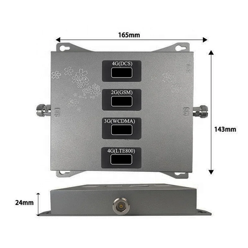Network Strengthen 800/900/1800/2100 Four Band Mobile Signal Repeater 2G 3G 4G Booster