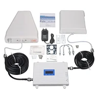 2G 3G 4G Cell Phone Signal Booster Kit 900/1800/2100 GSM DCS WCDMA Triple Band Amplifier Repeater
