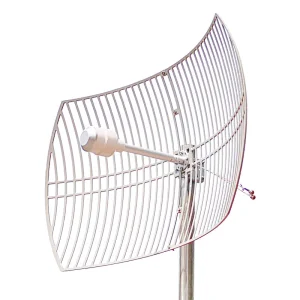 High Gain Long Range 3G 4G Lte 2*24dbi 1700-2700MHz Outdoor Directional MIMO Grid Parabolic Antenna