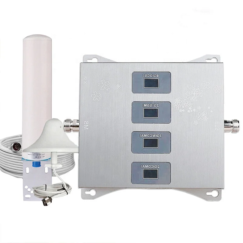 Signal Booster 2G 3G 4G LTE Cellular Signal Amplifier Band20 800 900 1800 2100 2600 Mobile Repeater Set