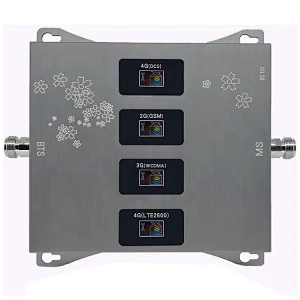 Universal Quad Band 900 1800 2100 2600MHz Cell Phone Signal Repeater 2G 3G 4G Amplifier Booster