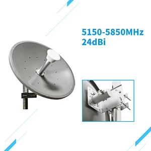 Whosale Outdoor 24dbi MIMO 5.8G Wifi Parabolic Antenna