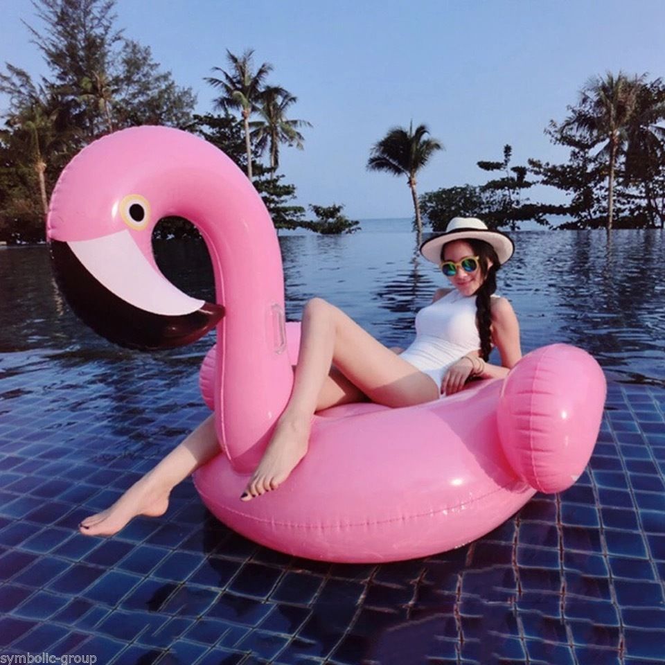 Giant Inflatable Flamingo Pool Float Summer Beach Swimming Pool