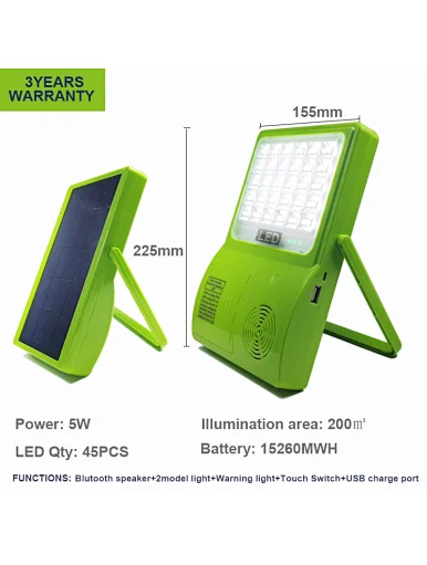 portable solar camping lamp