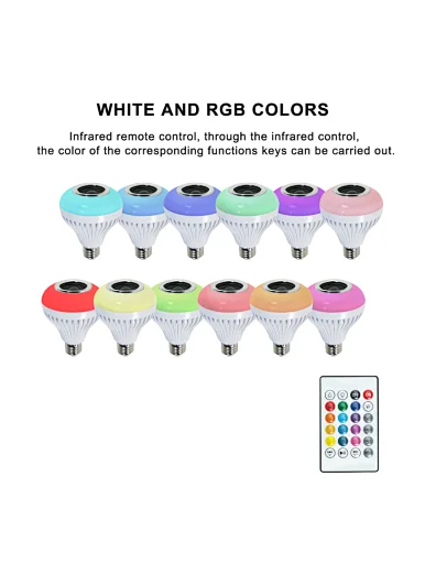 Wireless Music Bulb 8w RGB LED Bulb