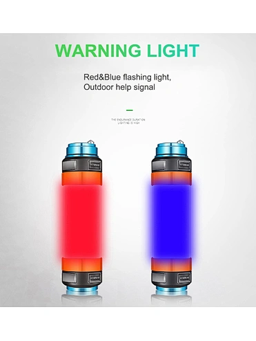 lámpara LED multifunción para acampar IP68 cargador de teléfono a prueba de agua repelente de mosquitos luz brillante imán luz de advertencia