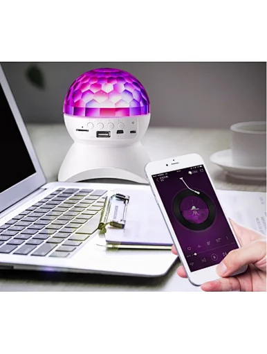 music magic ball speaker for disco rotating disco ball light