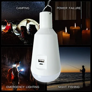 A65充电式二合一驱蚊灯手机充电应急野营户外家用帐篷灯泡