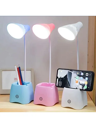 Lámpara de mesa Led USB recargable lámpara de escritorio protección ocular aprendizaje niños dormitorio lámpara de noche batería 500mAh