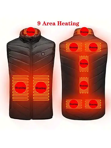Heated Gilet Chauffant Factory Directly Mens Women Unisex Warming Usb Thermal Heated Vest Jacket With Battery Pack